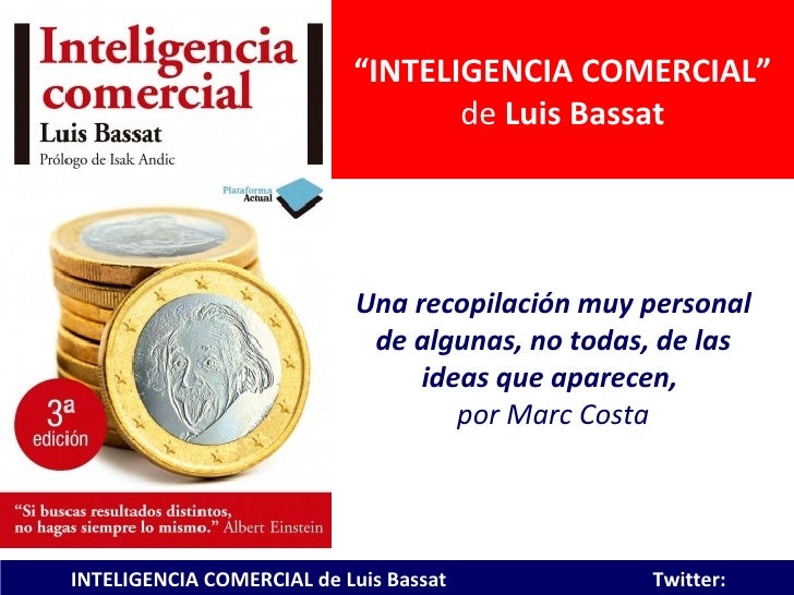 libro inteligencia comercial luis bassat libro inteligencia comercial luis bassat